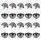 UNICRAFTALE About 20Pcs 1-Hole Alloy Shank Buttons Half Round Shank Buttons Black Dome Shank Buttons Metal Sewing Buttons for Men Women Clothes Buttons for DIY Sewing Craft 2.5mm Hole