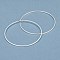 Brass Linking Rings, Long-Lasting Plated, Round Ring, 925 Sterling Silver Plated, 40x1mm, Inner Diameter: 38mm