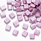 2-Hole Baking Painted Glass Seed Beads, Colours Luster Plated, Rectangle, Plum, 5x4.5~5.5x2~2.5mm, Hole: 0.5~0.8mm, about 1180pcs/bag