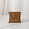 Imitation Leather Coin Purse, Multipurpose Shrapnel Makeup Bag, Headphone Storage Bag, with Magnetic Closure, Square, Dark Goldenrod, 11x12cm