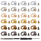 GORGECRAFT 24 Sets D Ring Stud Screw Ball Post 360 Degree Rotatable Head Buttons Rivets Purse Ball Studs with 1Pc Leather Punch Leathercraft Hole Craft and Screw for DIY Backpack