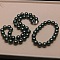 Shell Pearl Round Beaded Necklaces & Bracelets Sets for Women, Dark Slate Gray, 450x8mm, 2pcs/set