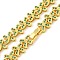 Rack Plating Brass Pave Cubic Zirconia Butterfly Link Necklaces, Long-Lasting Plated, Cadmium Free & Lead Free, Real 18K Gold Plated, Green, 16.30 inch(41.4cm)