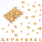 Alloy Cabochons, for Christmas Day, Golden, 108pcs/box