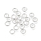 Brass Open Jump Rings, Long-Lasting Plated, Cadmium Free & Lead Free, Rack Plating, Platinum, 6x1mm, Inner Diameter: 4.5mm