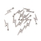 Tibetan Style Alloy Pendants, for Jewelry Making, Flash Shape, Antique Silver, 28x7.5x1.5mm, Hole: 1.5mm