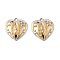 304 Stainless Steel Pendants, Heart Charm, Golden & Stainless Steel Color, 20x19x2.5mm, Hole: 1.8mm