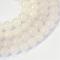 Natural White Jade Round Bead Strands, 10~10.5mm, Hole: 1.2mm, about 36pcs/strand, 14.96 inch(38cm)