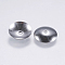 Tarnish Resistant 304 Stainless Steel Bead Caps, Apetalous, Stainless Steel Color, 10x2mm, Hole: 0.5mm