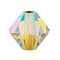 Preciosa® Crystal Beads, Czech Crystal, Bicone(451 69 302 Rondelle), 80100 20000 Jonquil AB 2x, 4mm, Hole: 0.8mm