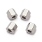 Non-Tarnish 304 Stainless Steel Spacer Beads, Hexagon, Stainless Steel Color, 4.5x4.5x4mm, Hole: 1.8mm
