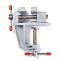 Aluminum Alloy Mini Table Bench Vise, Miniature Clamp Mini Tool, Gray, 8.2x8.6x3.6cm