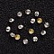 Glass Pointed Back Rhinestone, Faceted Diamond, Back Plated, Crystal, 2x2mm, about 1440pcs/bag