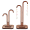 Wood Earring Display Stands 2 Sets Walnut Earring Hangers Earring Stand Jewelry Display Stand Height 6.1