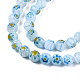 Круглые Millefiori стеклянные бусины нити X1-LK-P001-36-3