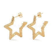 Серьги-кольца из латуни EJEW-Z002-09G