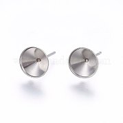 Серьги-гвоздики из нержавеющей стали 201 STAS-I095--01P-D