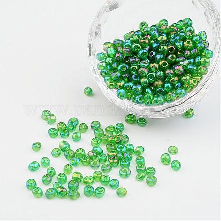 6/0 прозрачные цвета радуги круглый бисер X-SEED-A007-4mm-167-1