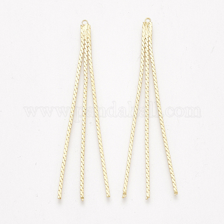 Латунная цепочка из серпантина кисточка большие подвески KK-T035-133G-1
