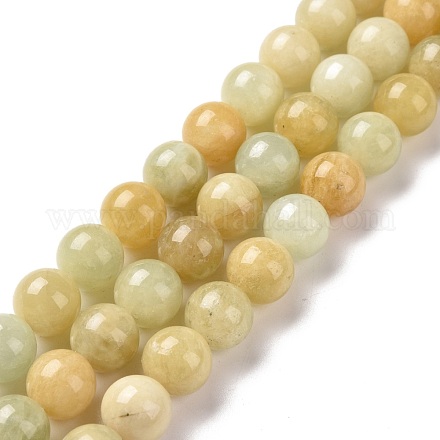 Естественно Morganite круглые бусины пряди G-C238-01C-1