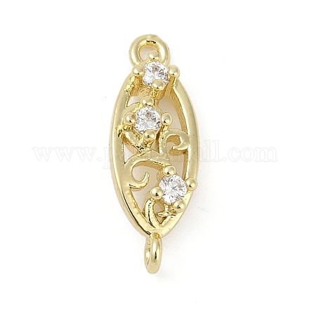 Латунные прозрачные подвески из кубического циркония KK-Z094-06G-01-1