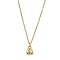 Cat Shaped Alloy Enamel Pendant Necklace, with 304 Stainless Steel Cable Chains, Golden, 17.68 inch(44.9cm)