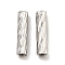 Non-Tarnish 304 Stainless Steel Tube Beads, Column, Stainless Steel Color, 8x2mm, Hole: 0.8mm