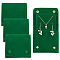 Lint Cloth Jewelry Gift Pouches with Snap Fastener, Jewelry Storage Bags, Rectangle, Dark Green, 9.5x10cm