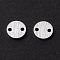 Brass Link Connectors, Long-Lasting Plated, Flat Round, 925 Sterling Silver Plated, 6x0.7mm, Hole: 1mm