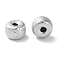 Brass Beads, Cadmium Free & Nickel Free & Lead Free, Column, Real Platinum Plated, 5x3mm, Hole: 1.2mm