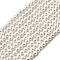 Electroplated Shell Pearl Beads Strands, Round, White, 4mm, Hole: 1mm, about 106pcs/strand, 15.94''(40.5cm)