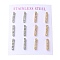PVD Vacuum Plating 304 Stainless Steel Stud Earring, with Rhinestone, Rectangle, Golden & Stainless Steel Color, 15x3mm, 12pcs/set
