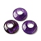 Natural Amethyst Pendants, Donut/Pi Disc Charms, 27.5~28x4.5~5.5mm