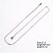 Fashionable Stainless Steel Lightweight Chain Necklace for Clothing and Accessories, 15.75 inch(40cm)