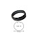 Synthetic Hematite Plain Band Rings, Inner Diameter: 21.3mm