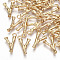 Brass Pendants, Cadmium Free & Nickel Free & Lead Free, Letter, Real 18K Gold Plated, Letter.Y, 15x9x2mm, Hole: 1.5mm