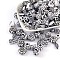 Antique Style Acrylic Beads, Mixed Style, White, 8~25x7~15x4~15mm, Hole: 1~3mm