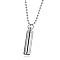 Non-Tarnish 316L Surgical Stainless Steel Perfume Bottle Pendants, Column, Stainless Steel Color, 37.5x9mm, Capacity: 3ml(0.10fl. oz)