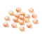 Opaque Spray Painted Glass Beads, Rondelle, Light Salmon, 8x5mm, Hole: 2mm, about 1041pcs/450g