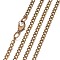 Iron Curb Chain Necklace Making, Side Chain, with Lobster Clasp, Antique Bronze, 31.9 inch
