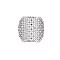 Brass Micro Pave Cubic Zirconia Cuff Rings, Open Rings for Women, Cadmium Free & Nickel Free & Lead Free, Real Platinum Plated, Clear, US Size 6 3/4(17.1mm)