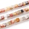 Natural Crazy Lace Agate Beads Strands, Cube, 4x4x4mm, Hole: 0.7mm, about 93pcs/Strand, 15.35 inch(39cm)