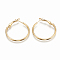 304 Stainless Steel Hoop Earrings, Golden, 12 Gauge, 50x2mm, Pin: 0.8mm