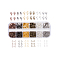 PandaHall 1 Box Jewelry Findings Kit with 840pcs Brass Open Jump Rings and 120pcs Lobster Claw Clasps 6 Colors for Jewelry Making