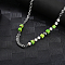 3D Square Natural Stone Pearl Necklaces for Men Women