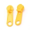 Plastic Zipper Slider, Garment Accessories, Oval, Gold, 3.6x1.1x1.1cm