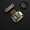 Alloy Rotate Bolt Latches, Safety Door Slide Lock Gate Latches, with Screw, Antique Bronze, 38x11~28mm