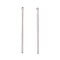 Non-Tarnish 201 Stainless Steel Pendants, Bar, Stainless Steel Color, 43x1.5mm, Hole: 1.5mm