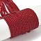 Cat Eye Beads Strands, Round, Dark Red, 2mm, Hole: 0.7mm, about 157pcs/strand, 14.17~14.57 inch(36~37cm)