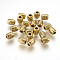 Tibetan Style Alloy Beads, Lead Free & Nickel Free & Cadmium Free, Barrel, Antique Golden Color, about 7mm long, 6mm wide, hole: 2.5mm